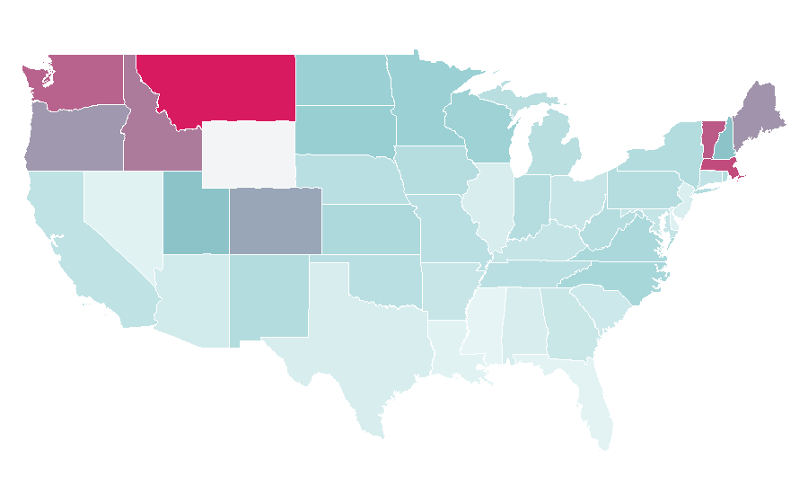 Affinity by region — Prose, United States