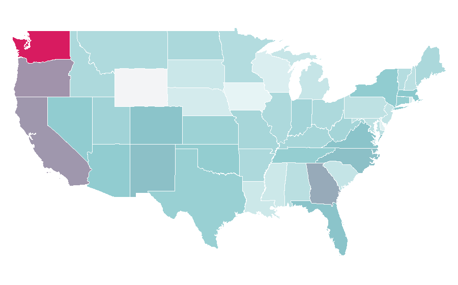 Affinity by region — Proton (automobile), United States