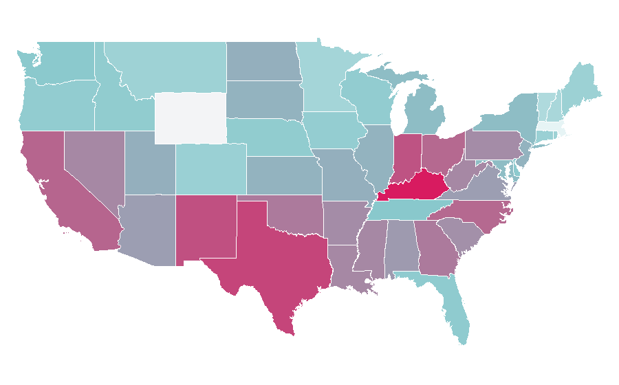 Affinity by region — Prototype (video game), United States