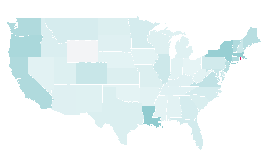 Affinity by region — Provence, United States