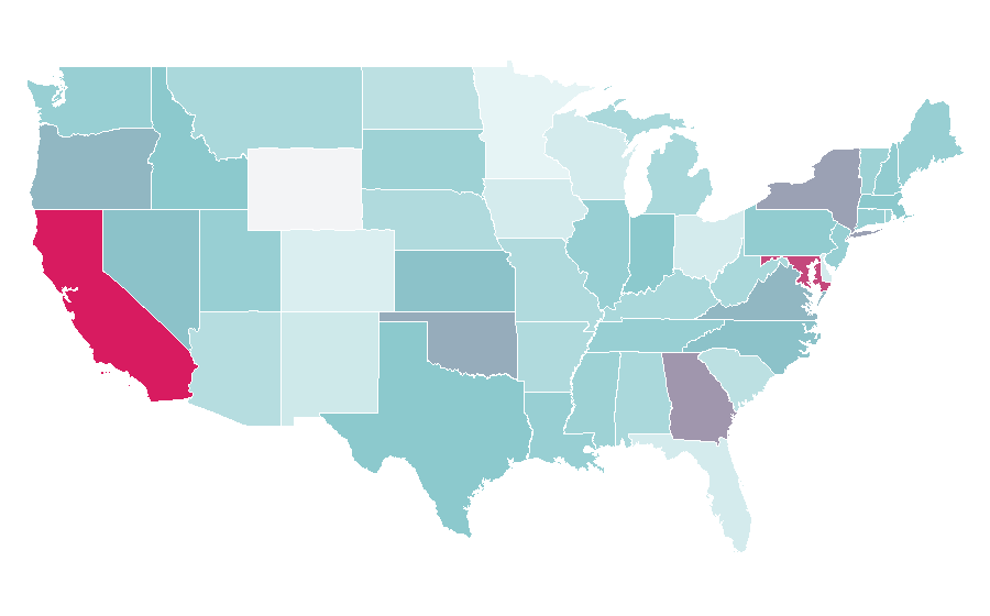 Affinity by region — Pseudonym, United States