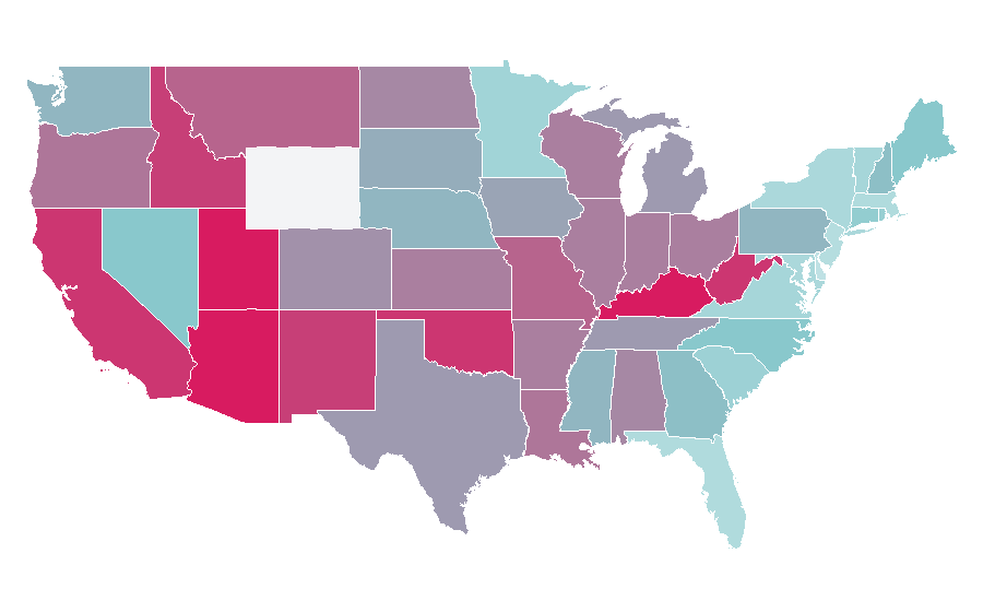 Affinity by region — Psycho (1960 film), United States