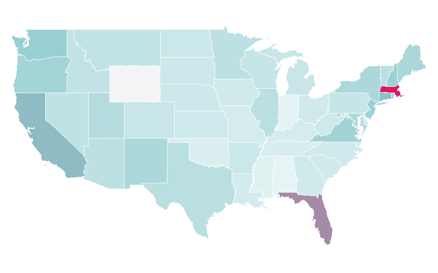 Affinity by region — Psyllium, United States