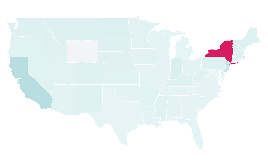 Affinity by region — Public art, United States