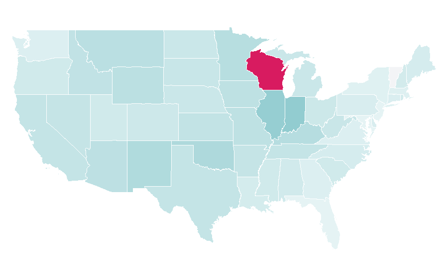 Affinity by region — Public Enemy, United States