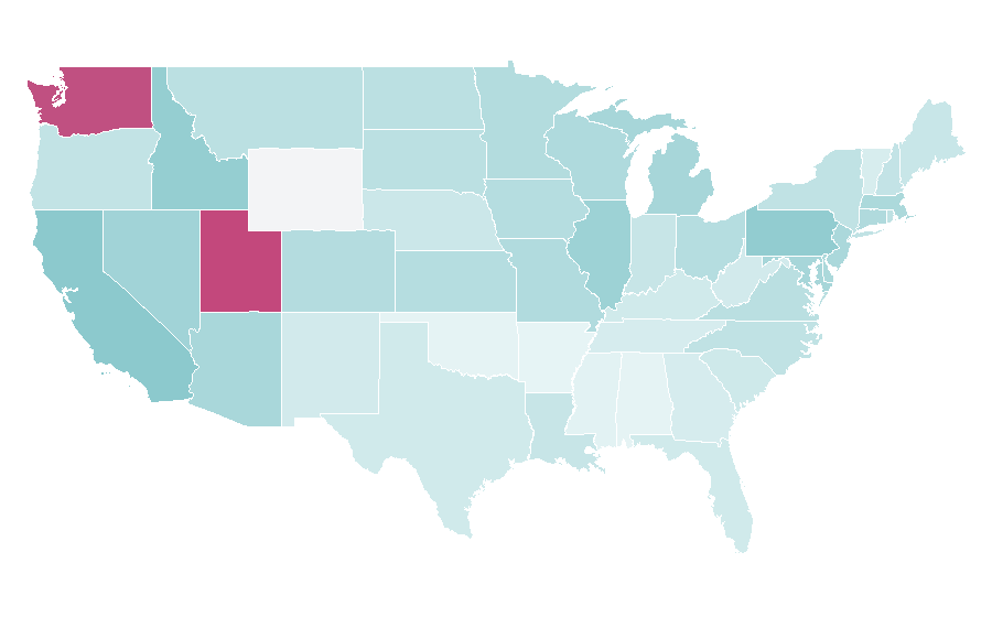Affinity by region — Puka Nacua, United States