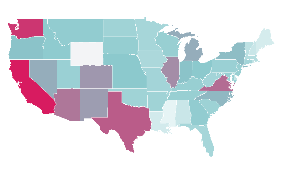 Affinity by region — Pumpkin Spice Latte, United States