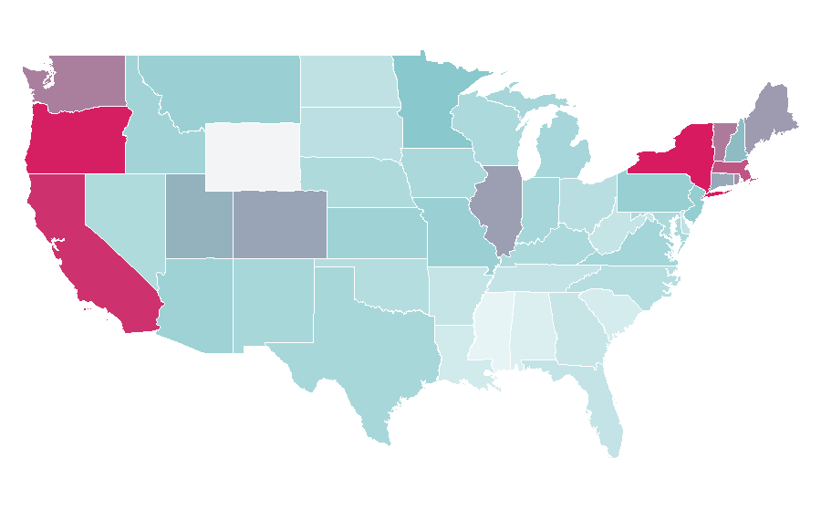 Affinity by region — Punch-Drunk Love, United States