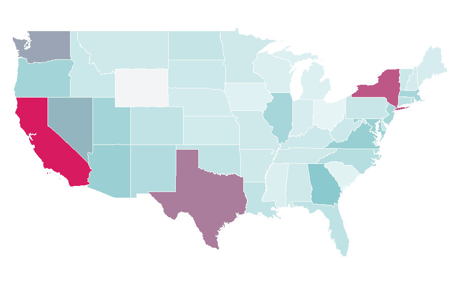 Affinität nach Region — Punk fashion, USA