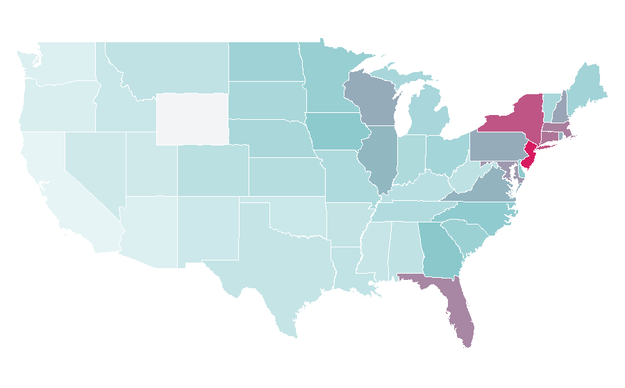Affinity by region — Punta Cana International Airport, United States