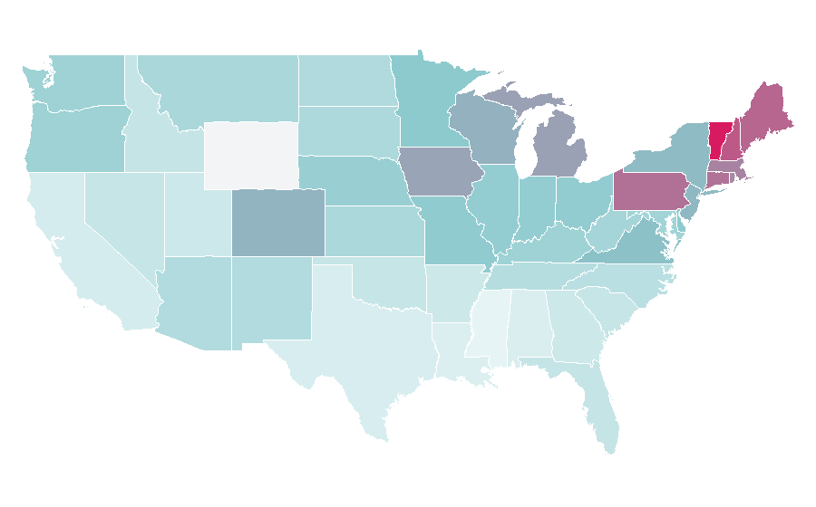 Affinity by region — Puppy Bowl, United States
