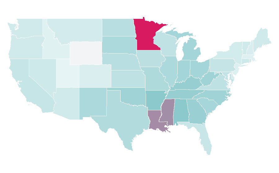 Affinity by region — Purple Rain (film), United States