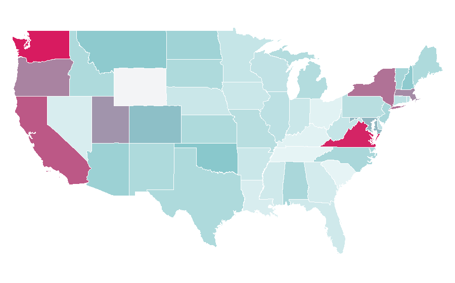 Affinity by region — Quadcopter, United States