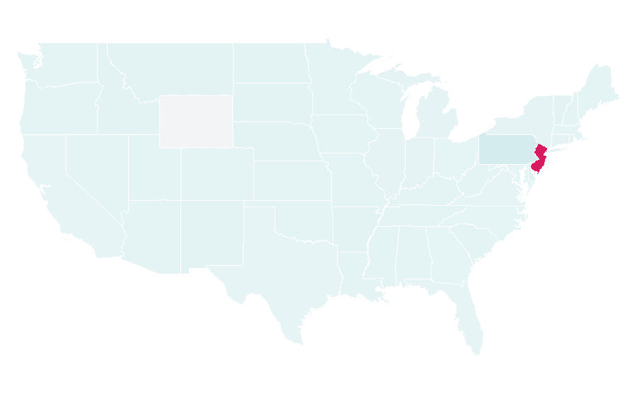 Affinity by region — Quaker Bridge Mall, United States