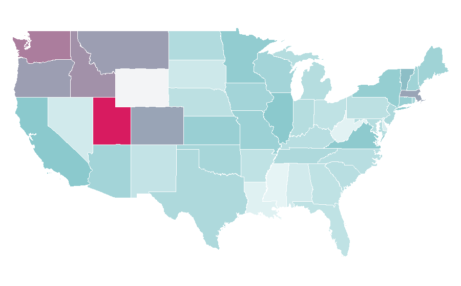 Affinity by region — Quantum of Solace, United States