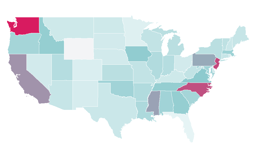 Affinity by region — Quartet, United States
