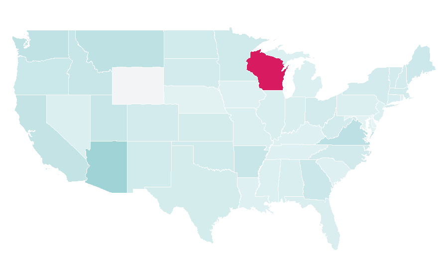 Affinity by region — Quartz (publication), United States
