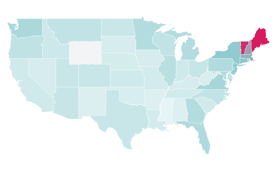 Affinity by region — Quebec, United States