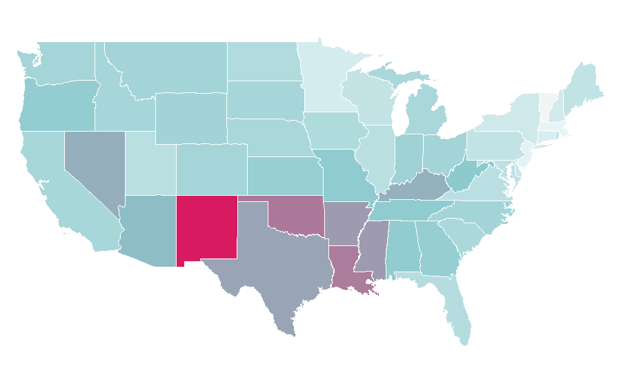 Affinity by region — Queen of the Damned, United States