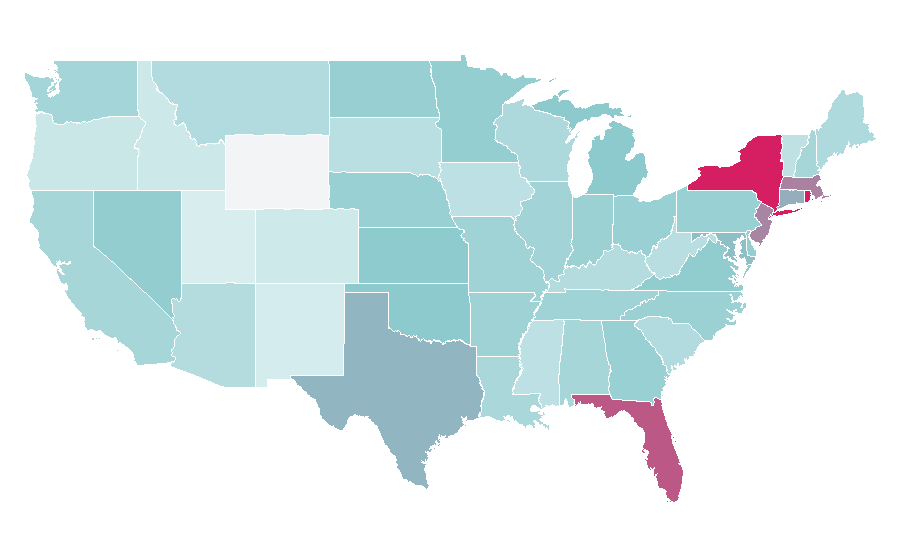 Affinity by region — Queso blanco, United States
