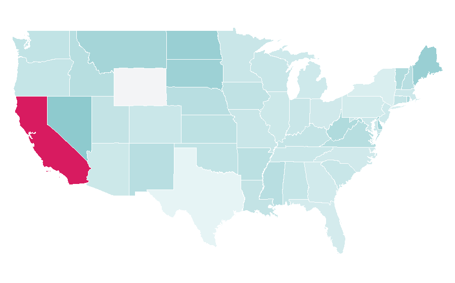 Affinity by region — Quiapo Church, United States