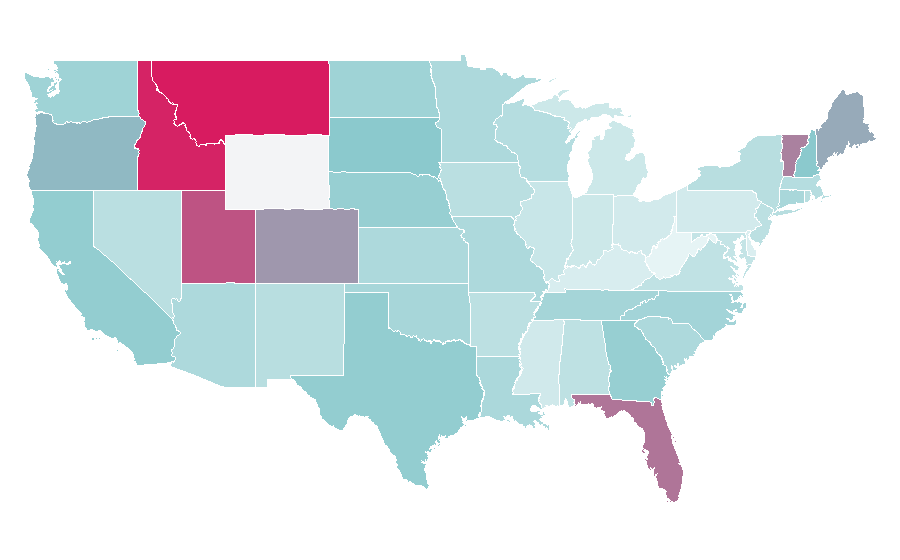 Affinité par région — QuickBooks, États-Unis