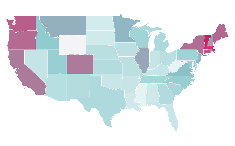 Affinity by region — Quince, United States