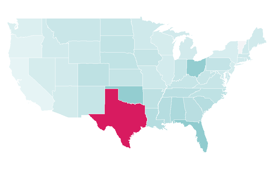 Affinity by region — Quinn Ewers, United States