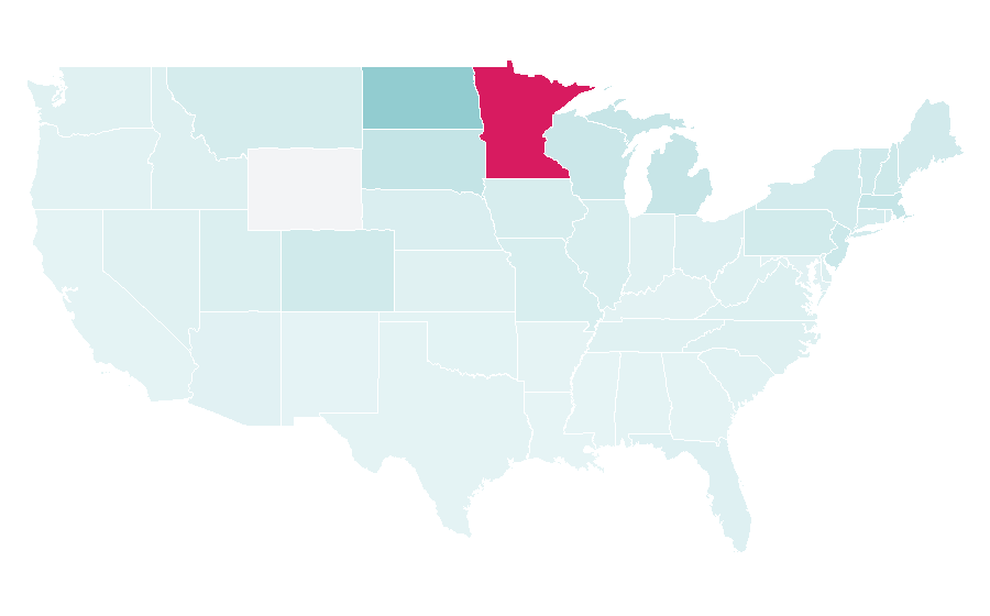 Affinity by region — Quinn Hughes, United States