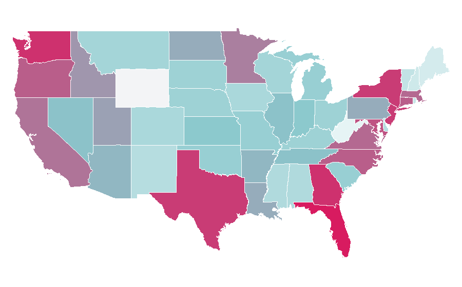 Affinity by region — Quinoa, United States