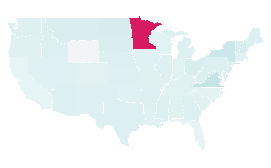 Affinity by region — Quran reading, United States