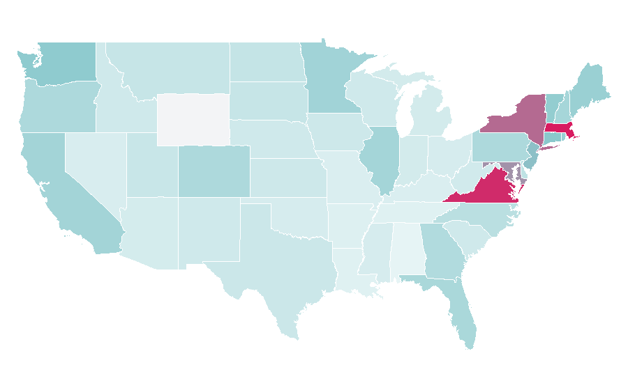 Affinity by region — Rabat, United States