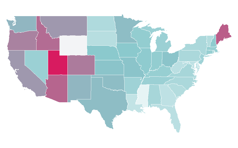 Affinity by region — Rachel McAdams, United States