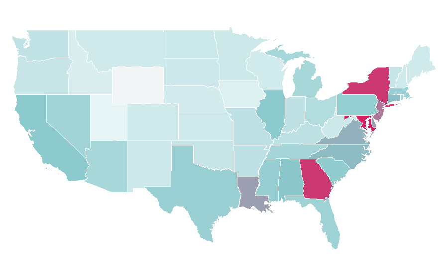 Affinity by region — Rachel Roy, United States