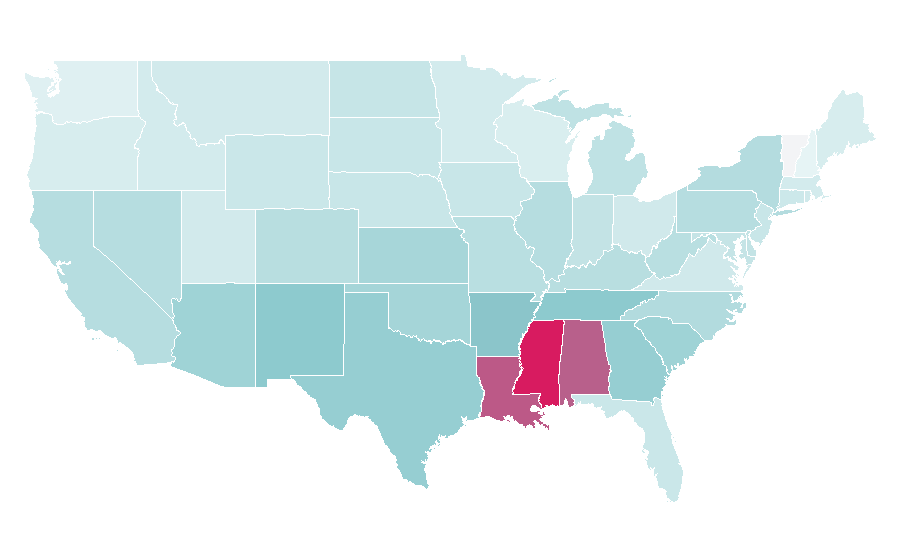 Affinity by region — Radiator, United States