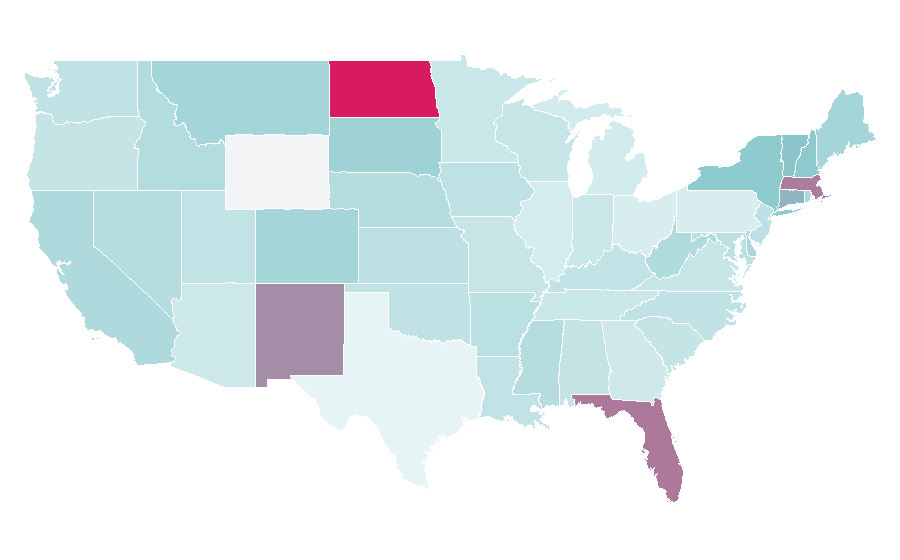 Affinity by region — Radio2, United States