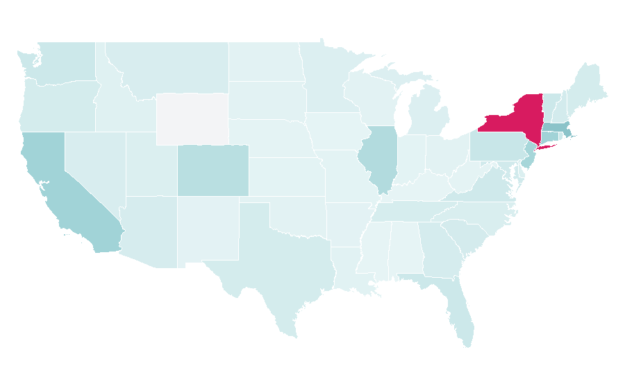 Affinity by region — Rag & bone (fashion label), United States