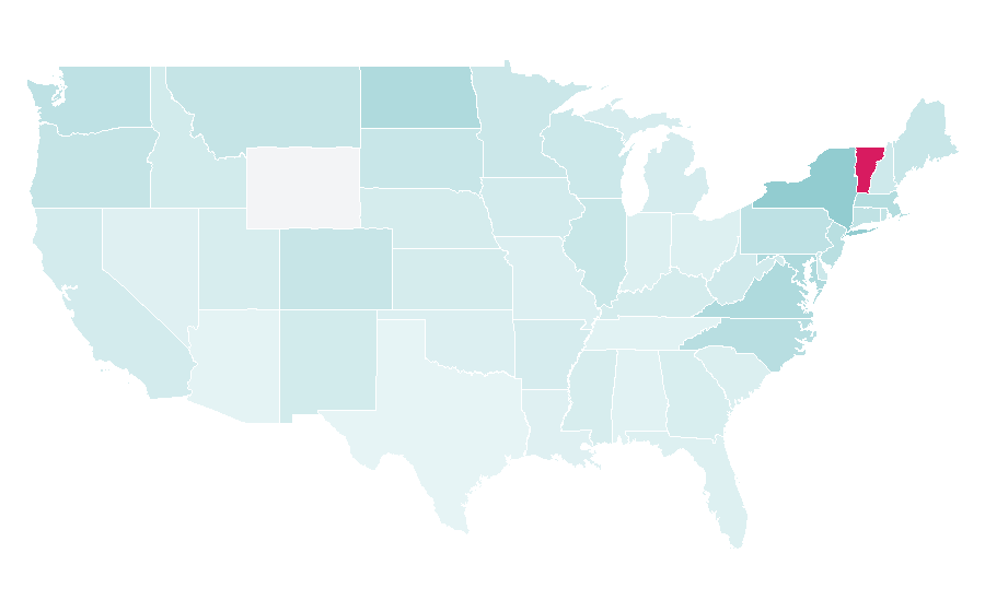 Affinity by region — Rainforest Alliance, United States