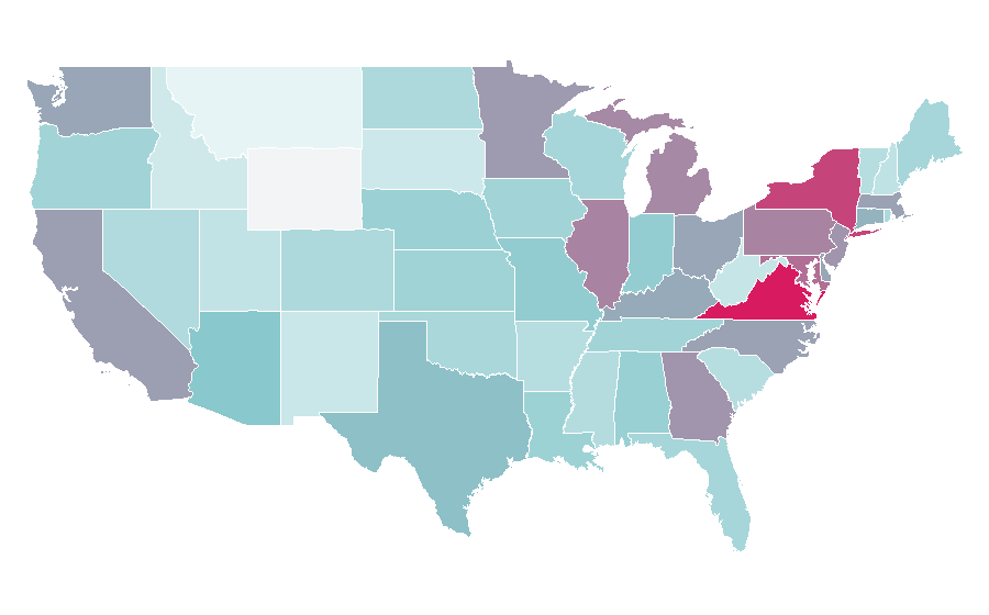 Affinity by region — Ramadan (calendar month), United States