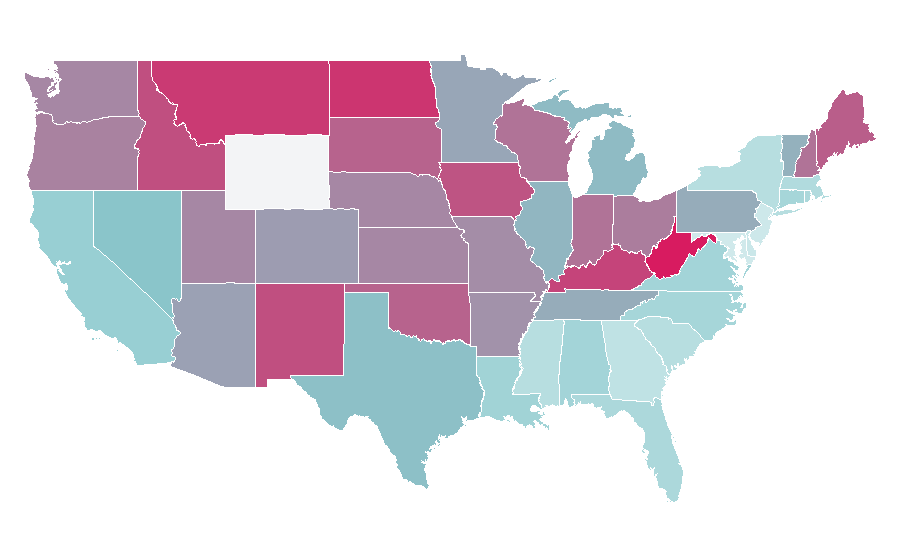 Affinity by region — Rammstein, United States
