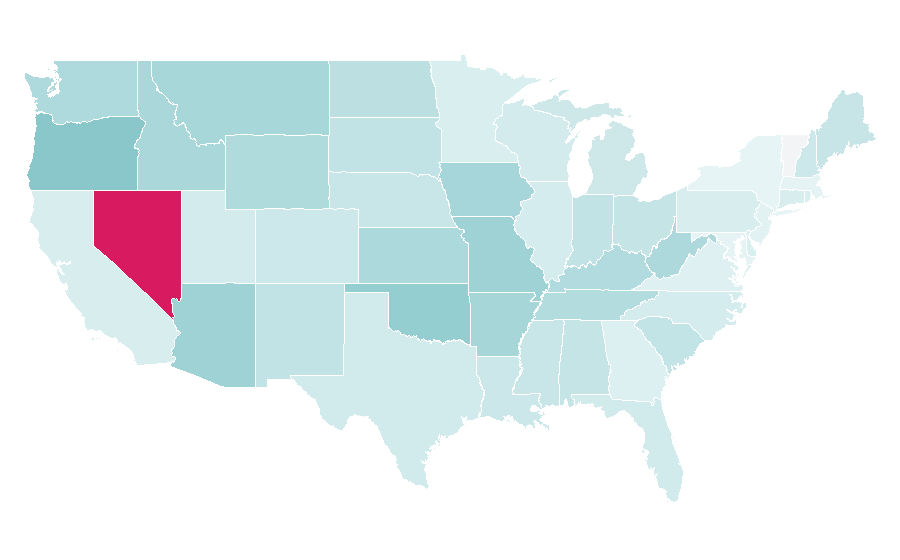 Affinity by region — Randy Couture, United States