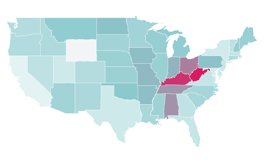 Affinity by region — Randy Savage, United States