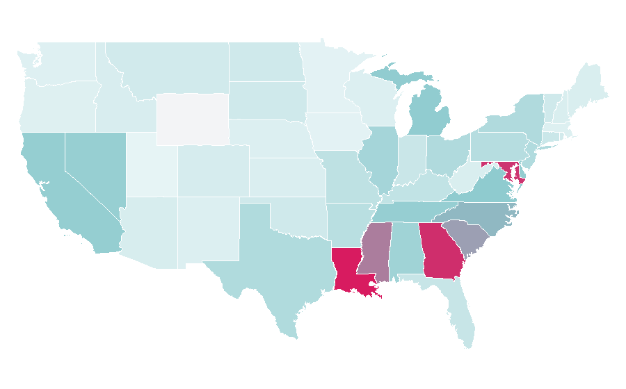 Affinity by region — Raphael Saadiq, United States