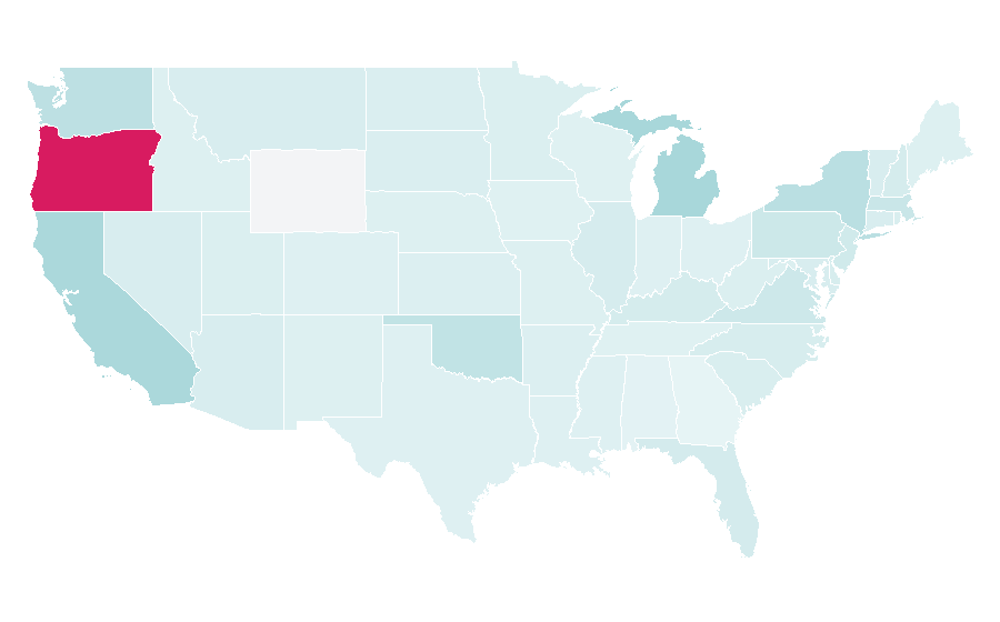 Affinity by region — Rare Earth, United States