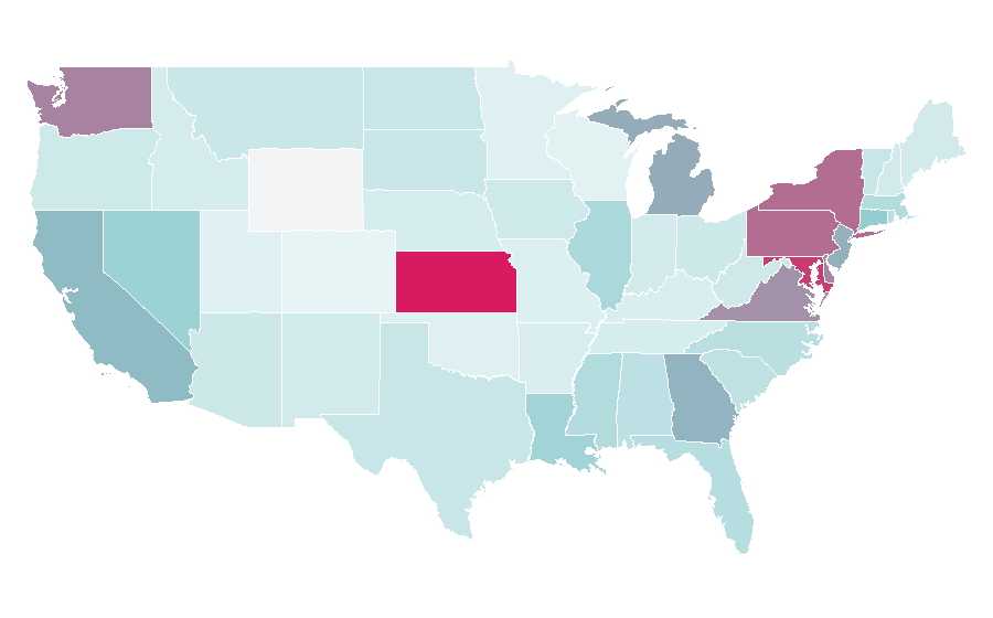 Affinity by region — Rasperry Hills, United States