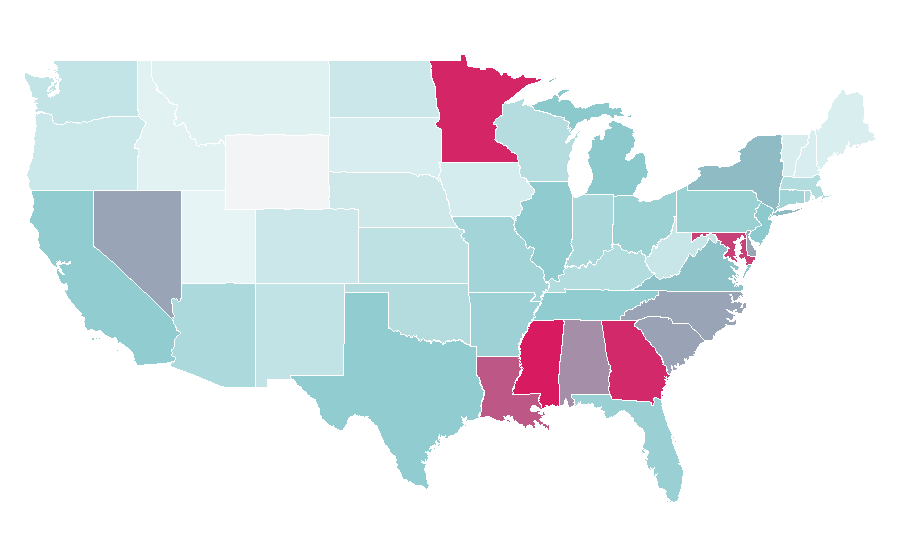 Affinity by region — Ray J, United States