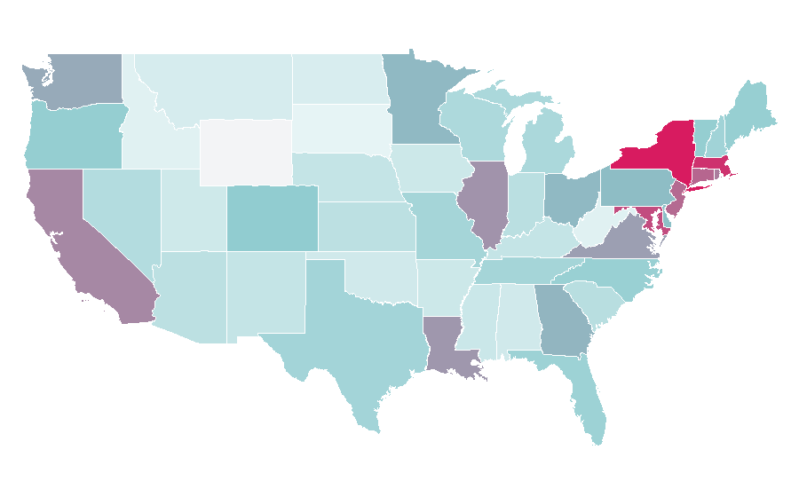 Affinity by region — Raye, United States
