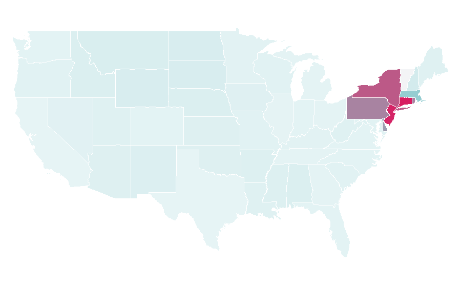 Affinity by region — Raymour & Flanigan, United States