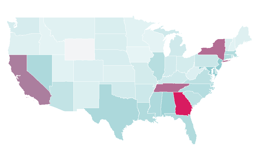 Affinity by region — RCA Records, United States