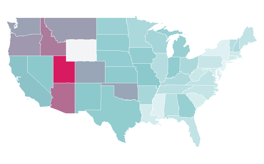 Affinity by region — Ready Player One, United States